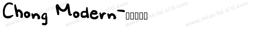Chong Modern字体转换